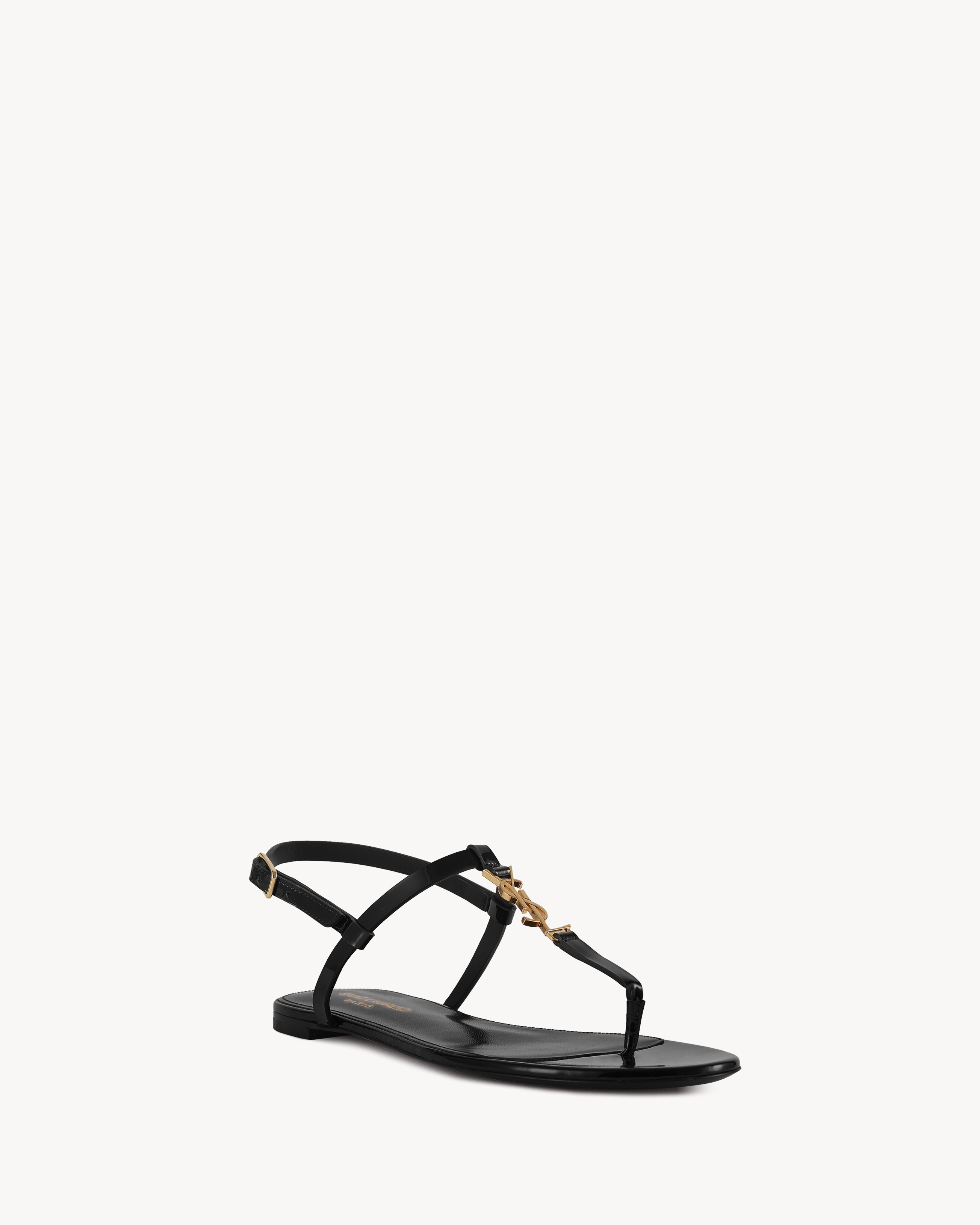 Cassandra sandals in patent leather
