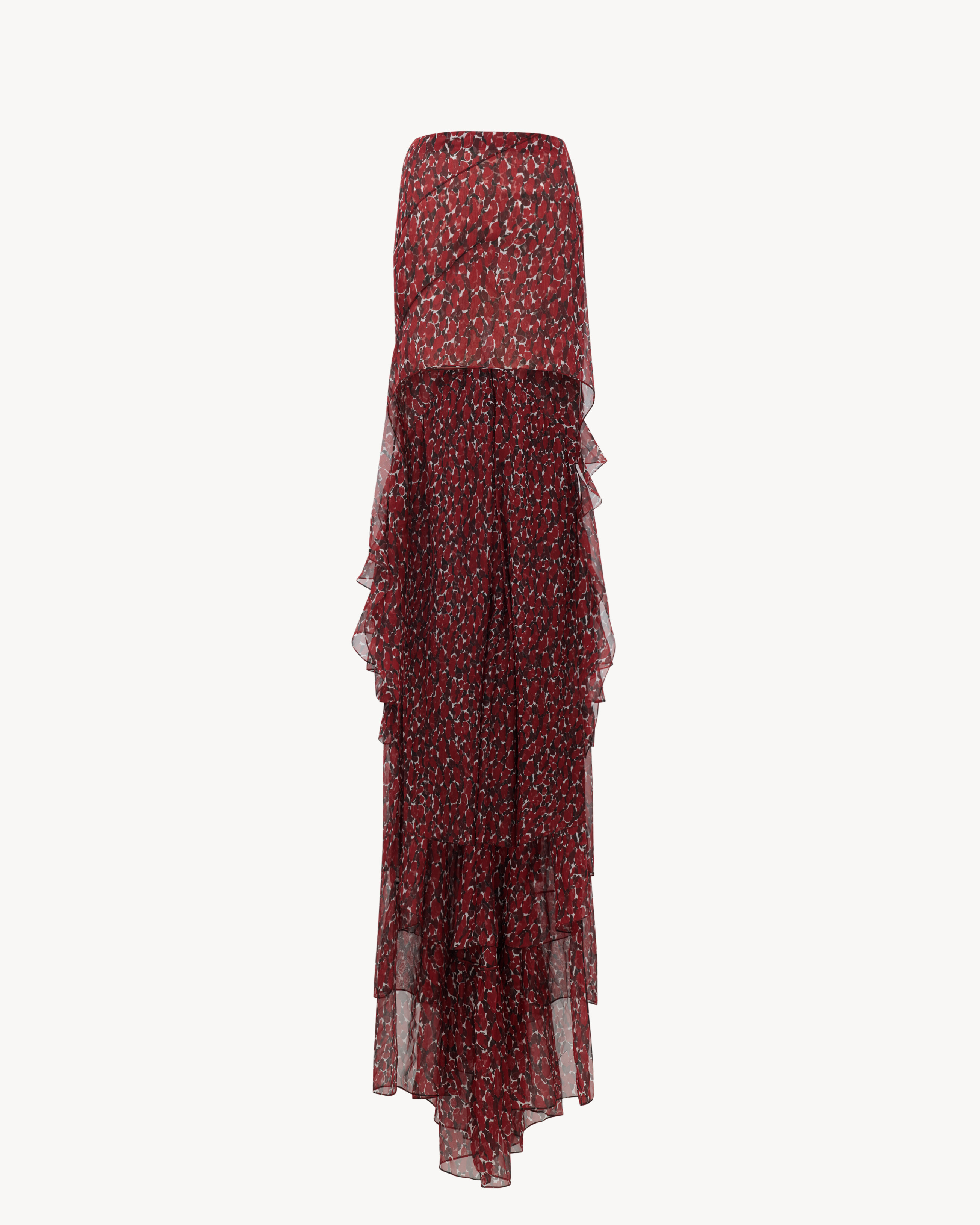 cascade skirt in silk crepe muslin