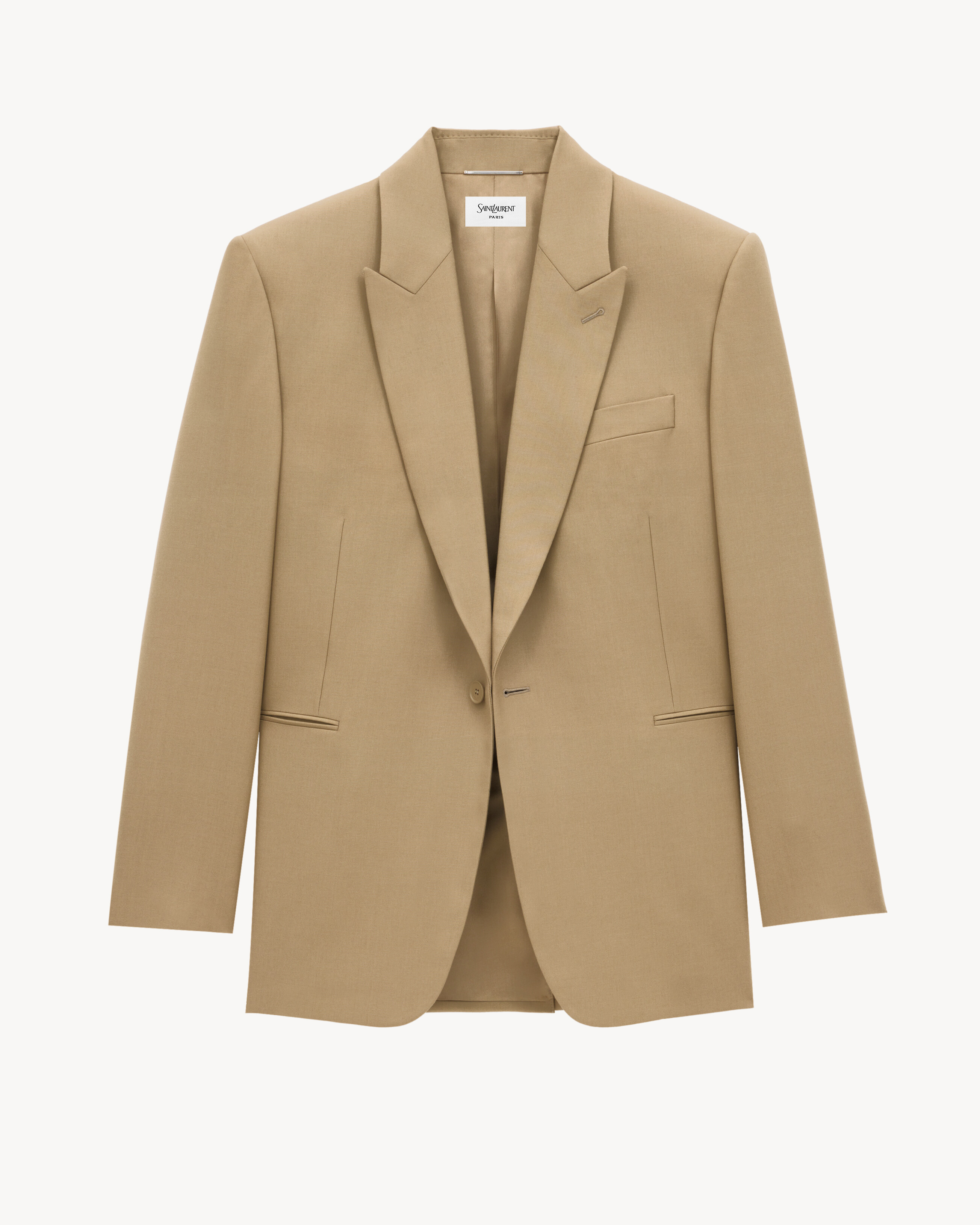 blazer em gabardine de lã