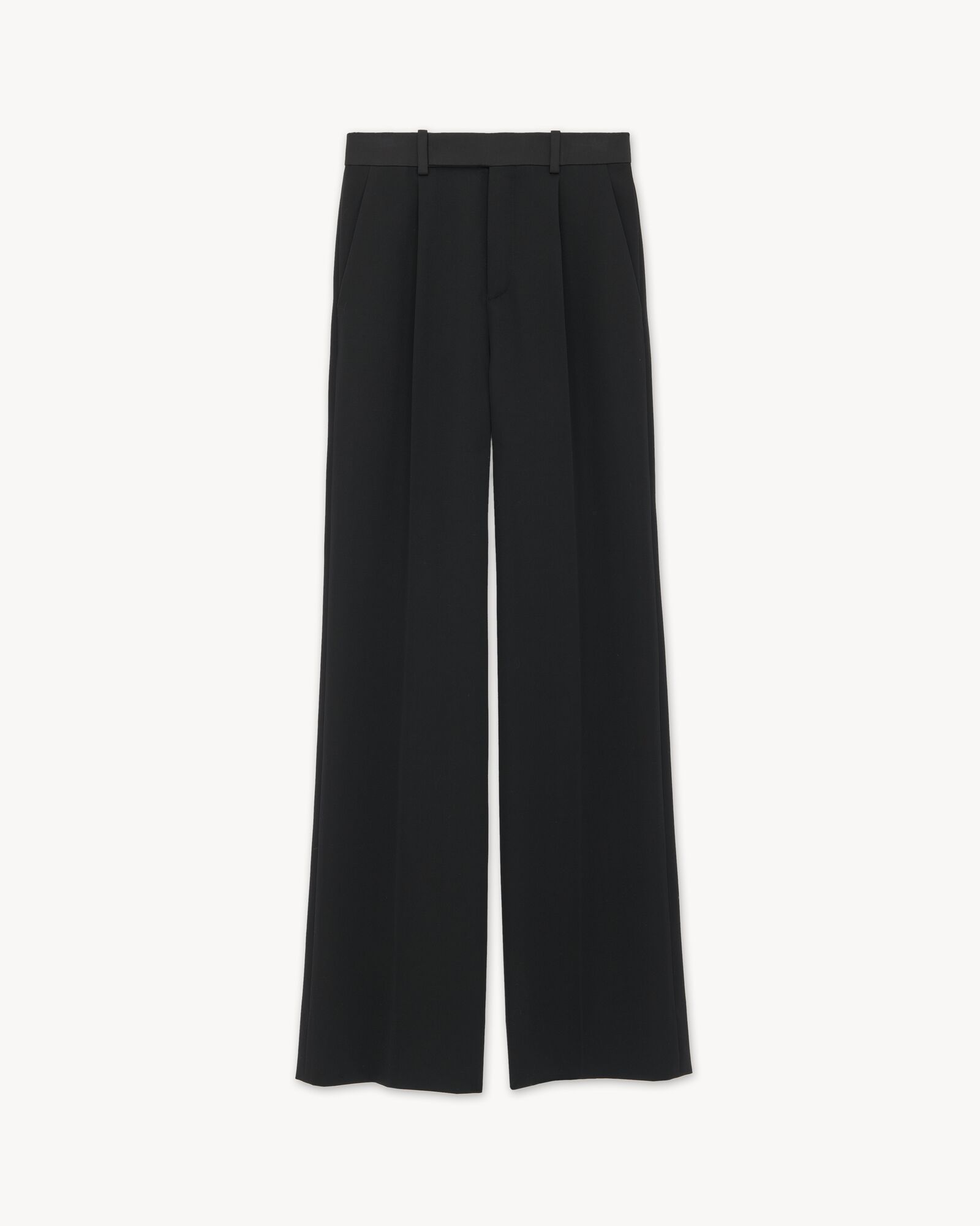 Tuxedo pants in grain de poudre saint laurent ysl