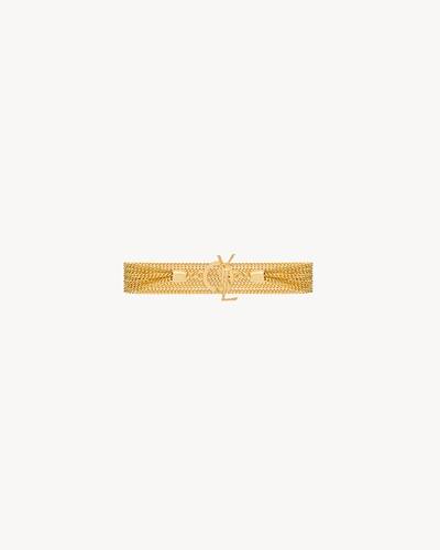 【SAINT LAURENT】CASSANDRE BRACELET●830282Y15008060 CASSANDRE cuff in metal | Saint Laurent | YSL AT