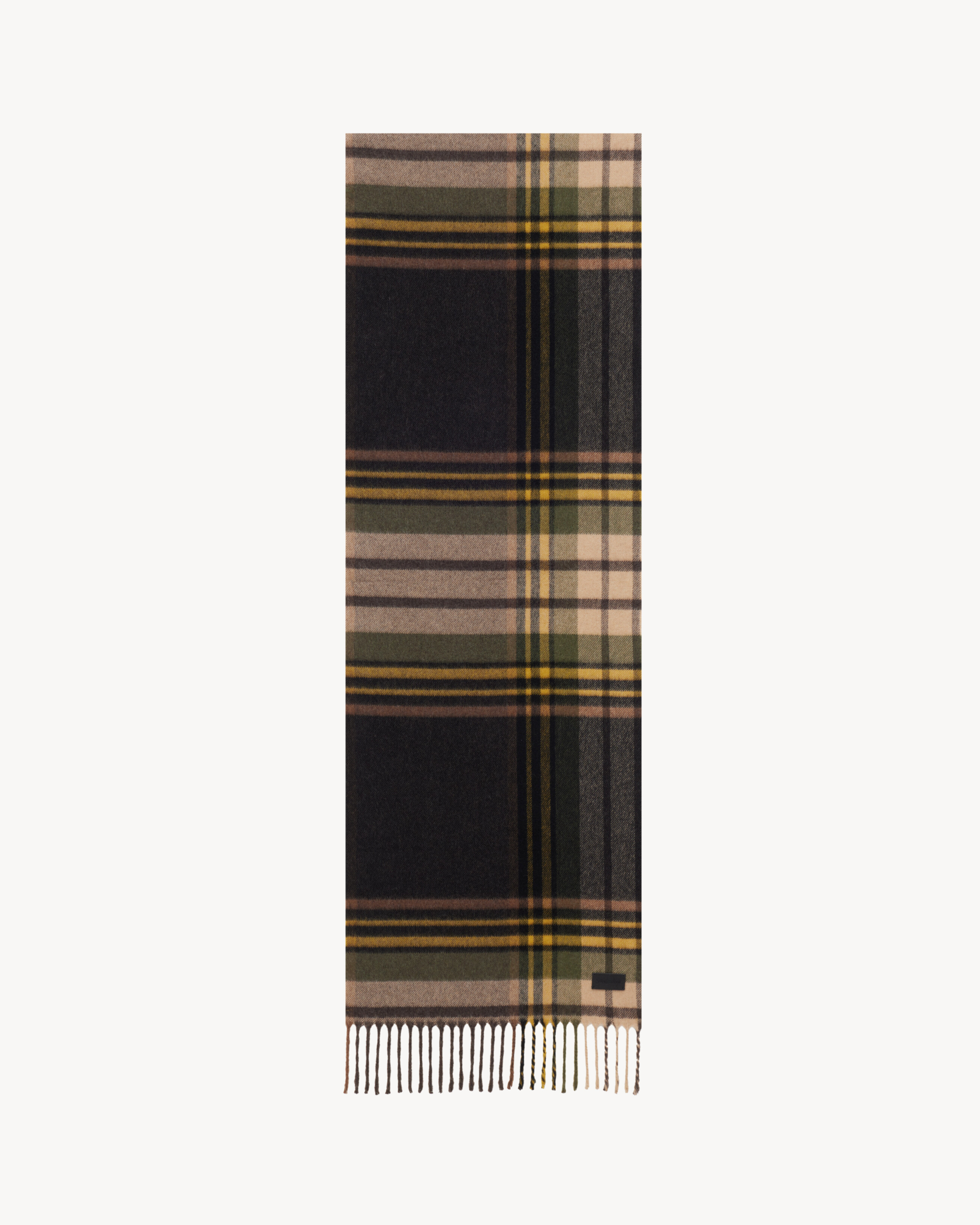 ÉCHARPE TARTAN EN CACHEMIRE ET LAINE