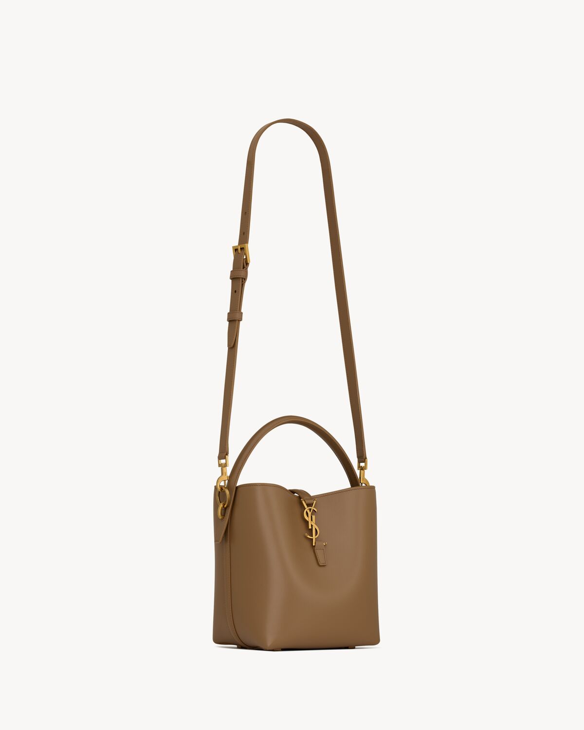 생로랑 샤이니 가죽 소재의 LE 37 스몰 토트백 7490362R20W2760