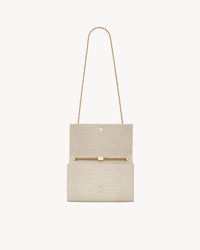 KATE TASSEL MEDIUM EN CUIR EMBOSSÉ CROCODILE