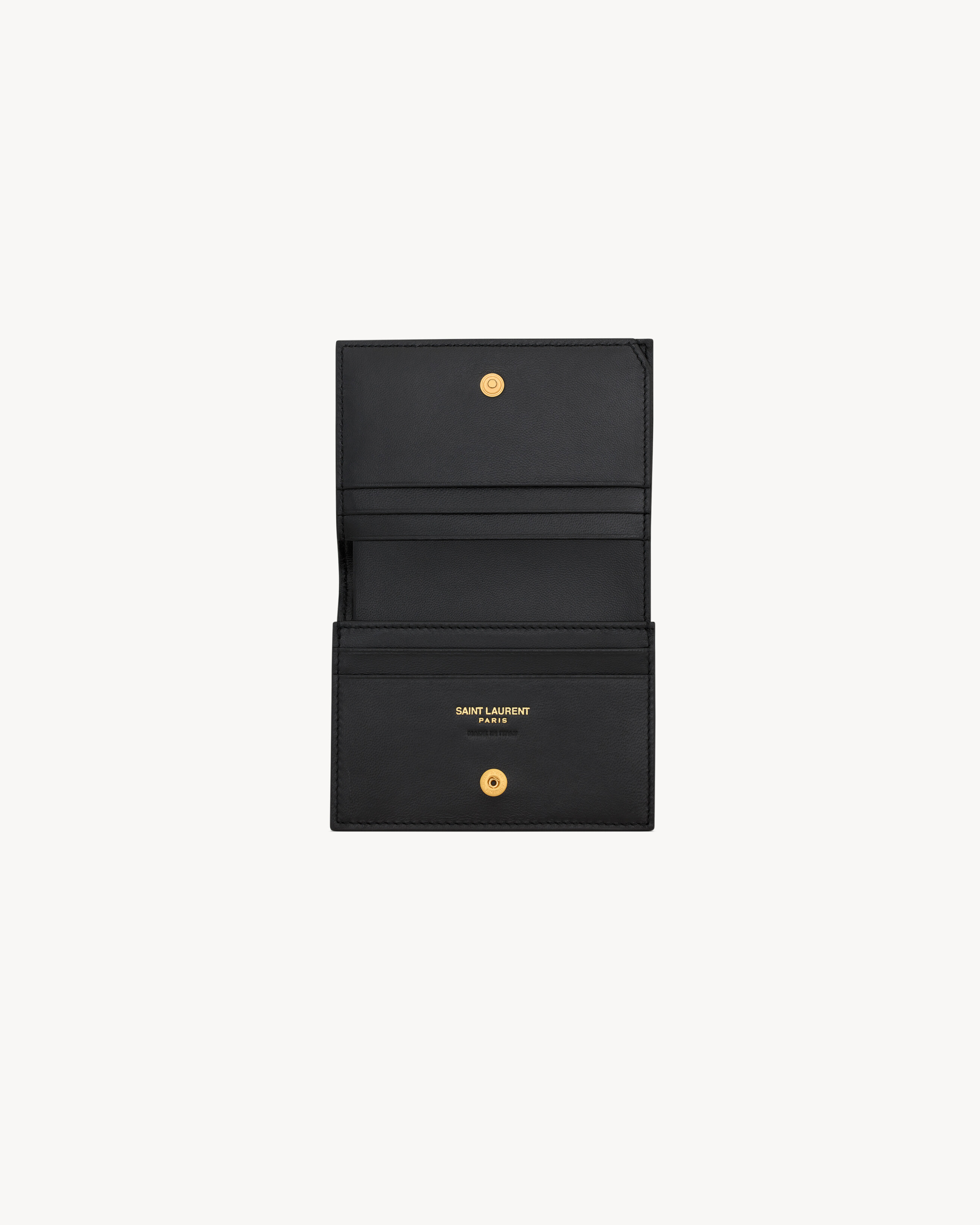 CASSANDRE MATELASSÉ FLAP CARD CASE IN LAMBSKIN