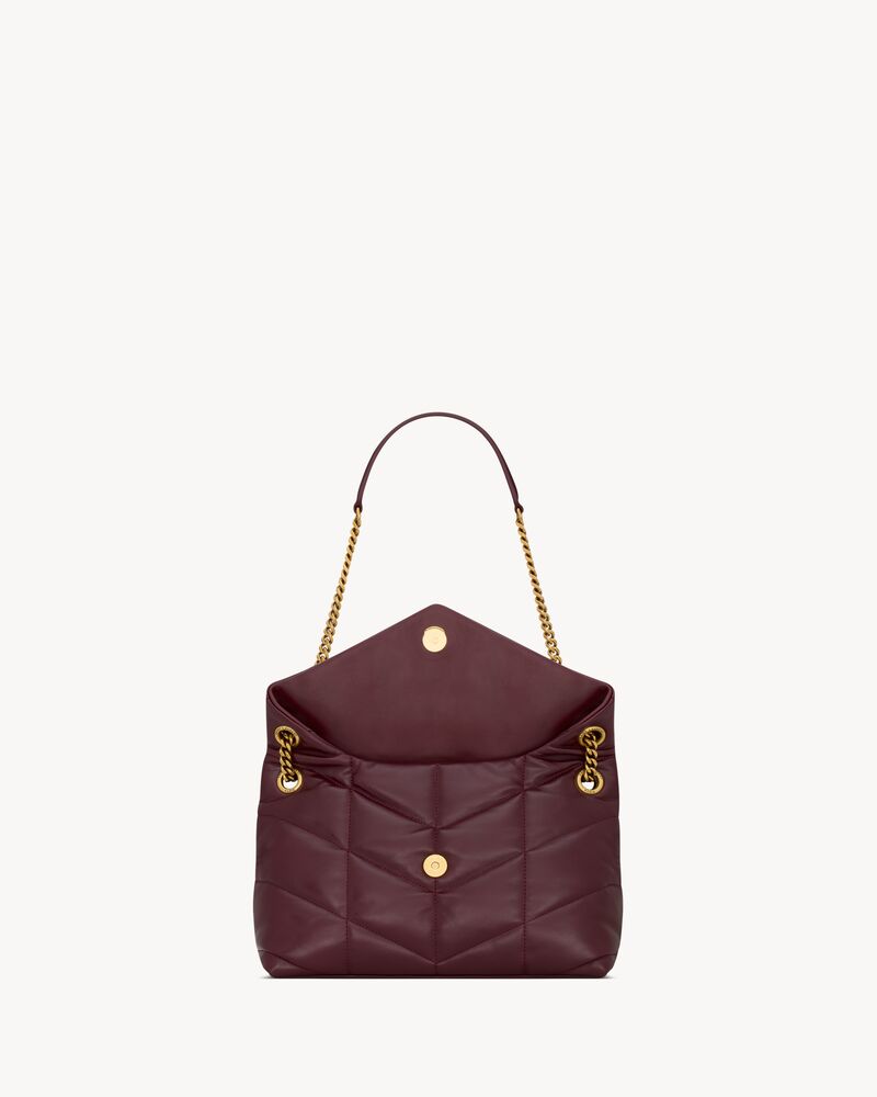 PUFFER small in shiny leather