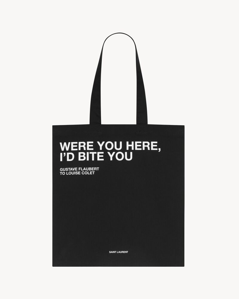 TOTEBAG « WERE YOU HERE, I'D BITE YOU »