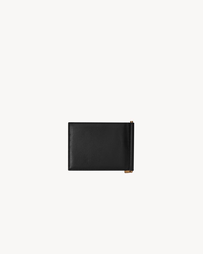 TINY CASSANDRE Bill clip wallet in shiny leather