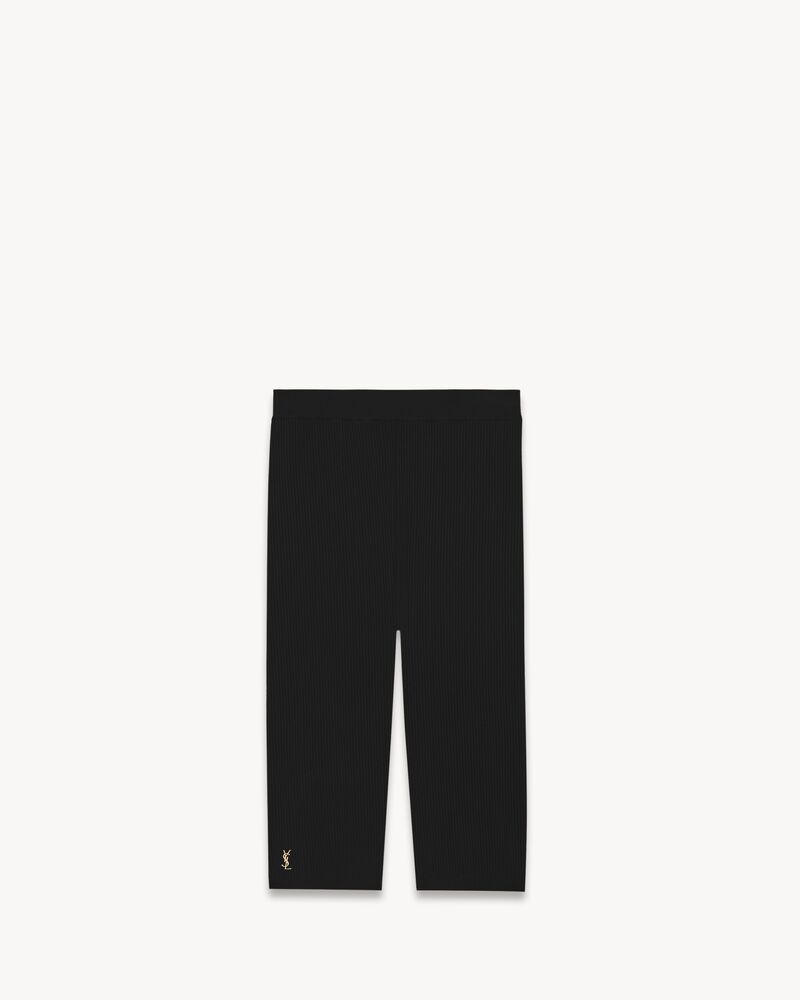 Rider short in ribbed knit, Saint Laurent