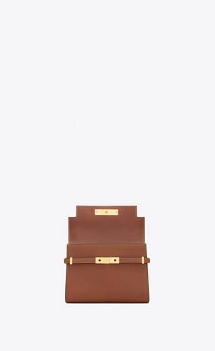 manhattan mini crossbody bag in aged vegetable-tanned leather