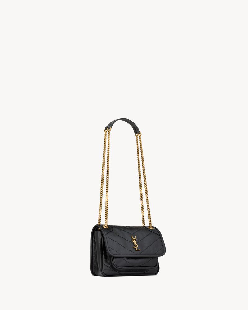 ★NlCK&NLCOLE★ VINTAGE LEATHER CRYSTAL MINI BOSTON BAG_BLAC Worn by Seo Ye-ji] VINTAGE LEATHER CRYSTAL MINI BOSTON