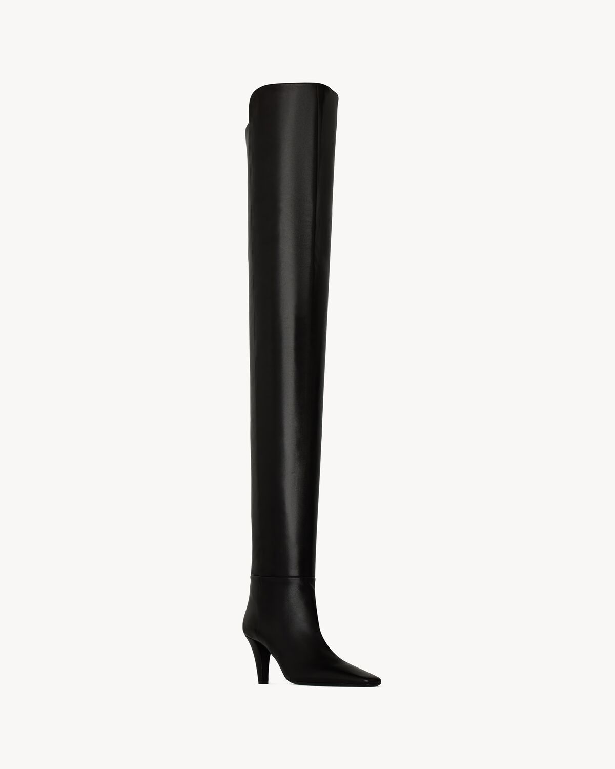 JILL over-the-knee boots in smooth leather