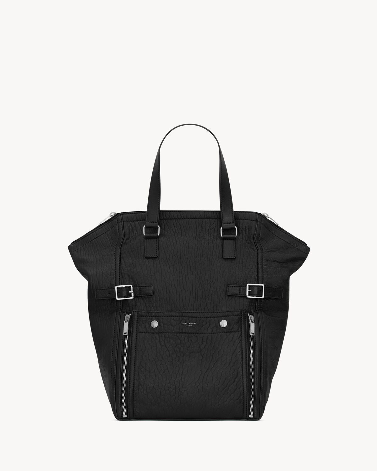 DOWNTOWN Tote Bag aus genarbtem Leder