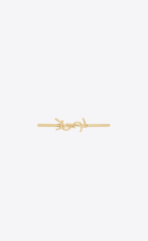 Cassandre Monogram Charm Bracelet in Gold - Saint Laurent