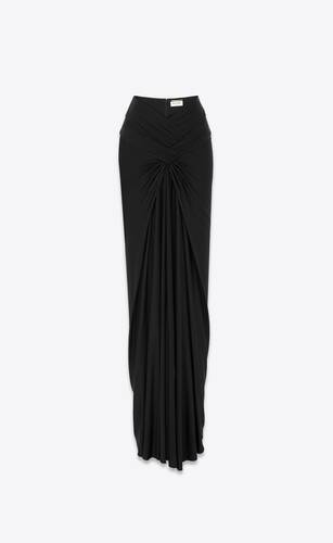 long skirt in shiny jersey