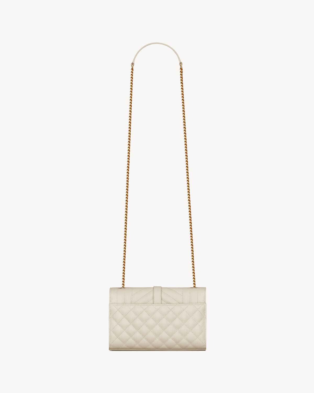 ENVELOPE SMALL IN QUILTED GRAIN DE POUDRE EMBOSSED LEATHER | Saint ...