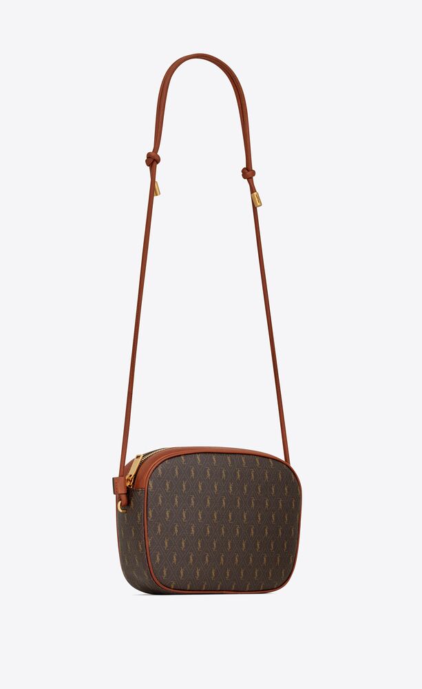 saint laurent monogram canvas camera bag