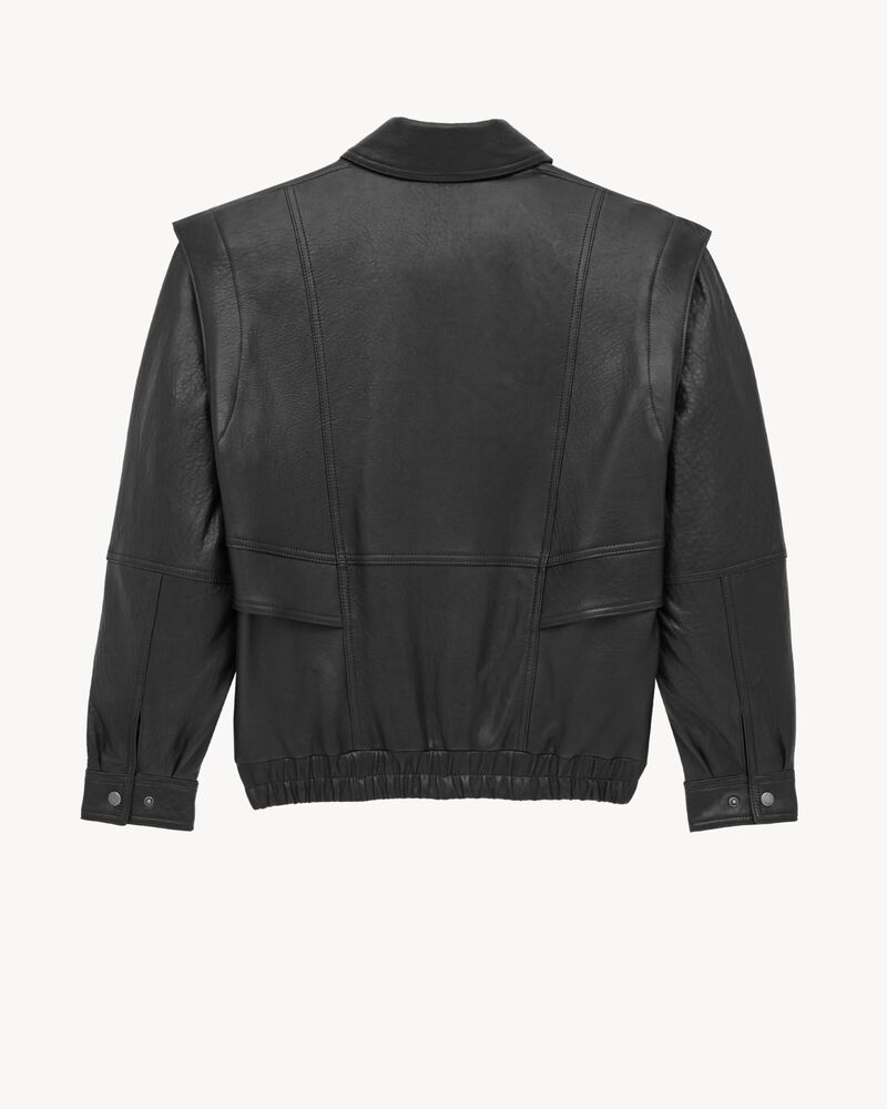 Bomber en cuir d’agneau Bubble