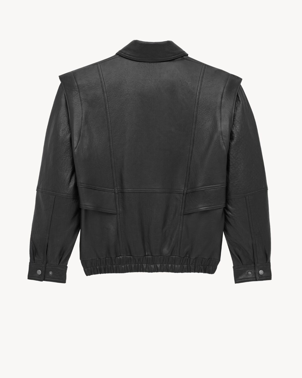 bomber en cuir d’agneau bubble