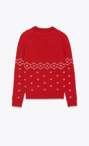 saint laurent red sweater