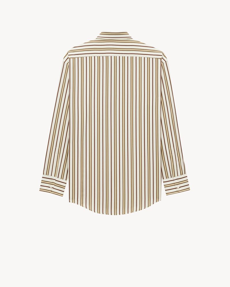 CASSANDRE shirt in striped cotton poplin