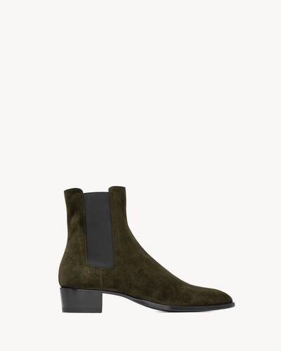 Wyatt Chelsea boots in suede Saint Laurent YSL