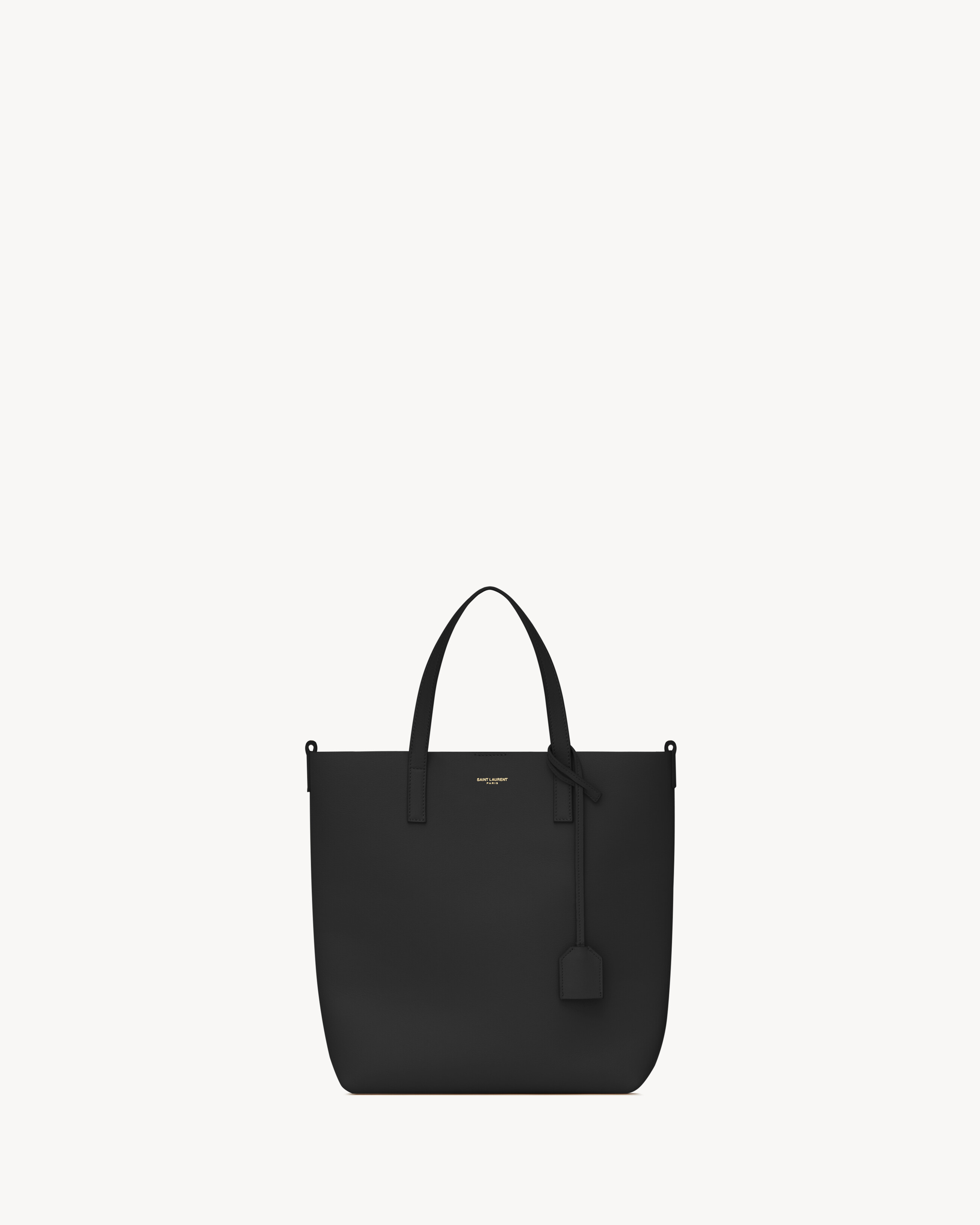 Leder Shopper Saint Laurent Shopper Grau Shopping Saint Laurent