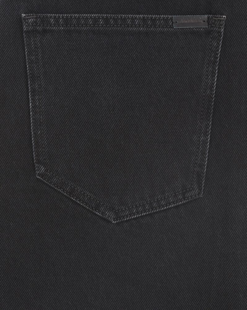 Long baggy jeans in faded black denim | Saint Laurent | YSL.com
