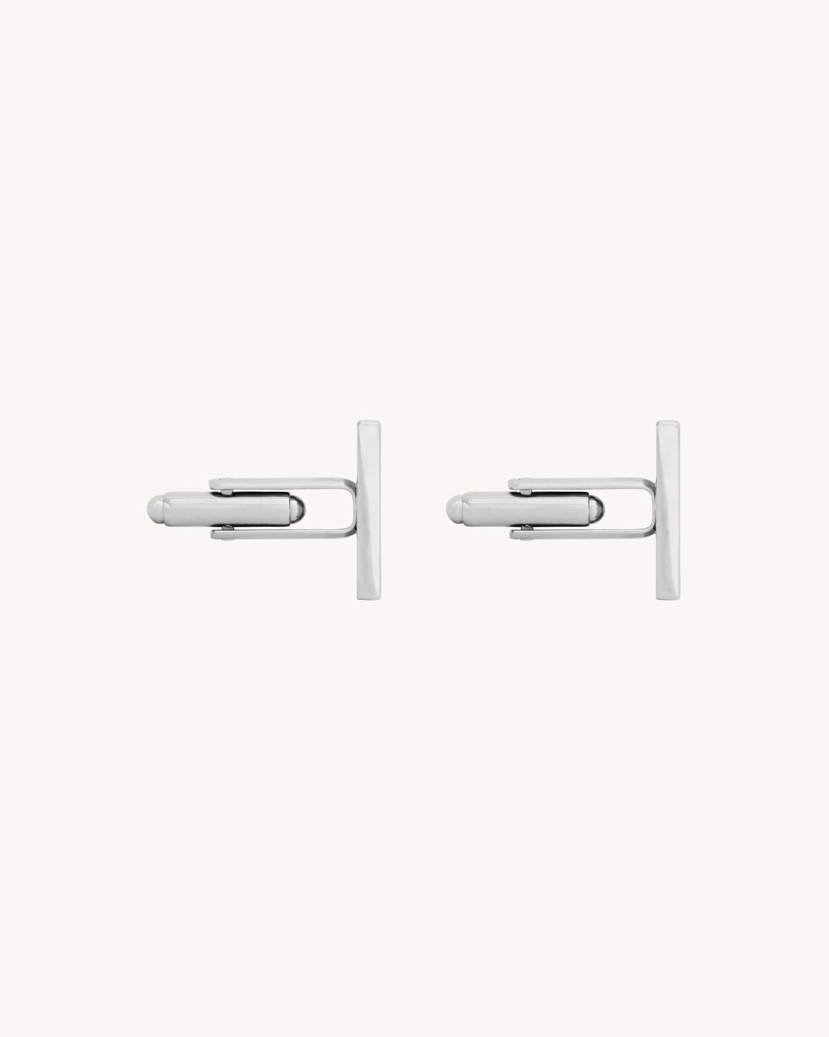 rectangular cufflinks in metal