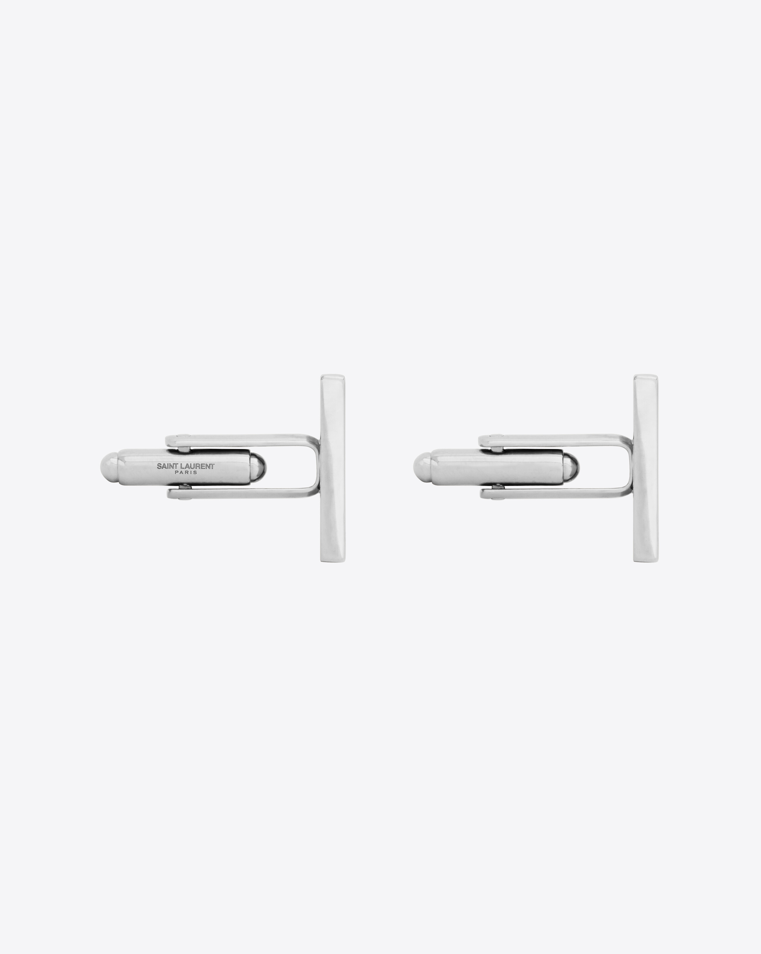 rectangular cufflinks in metal