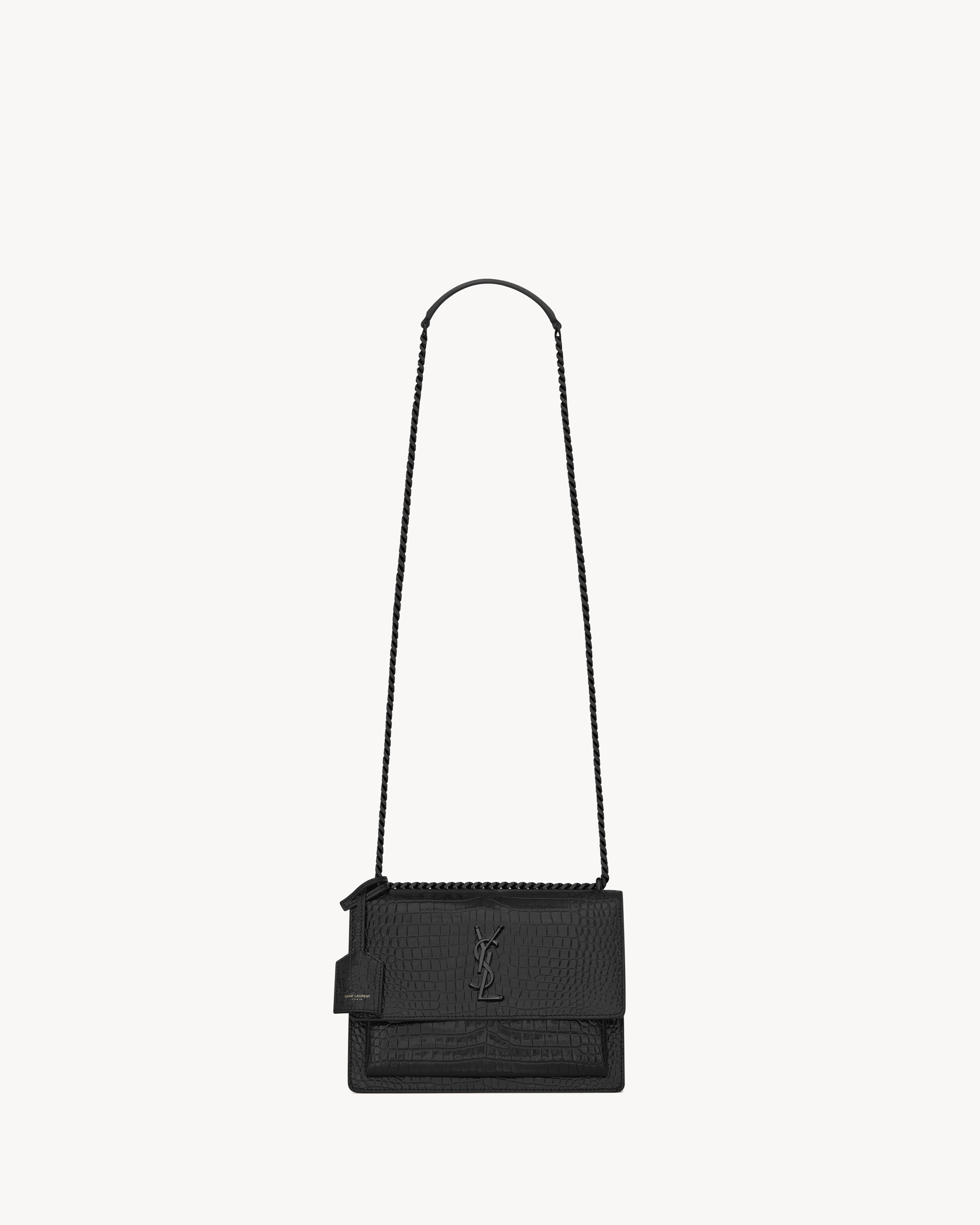 Ysl crocodile bag black Clearance