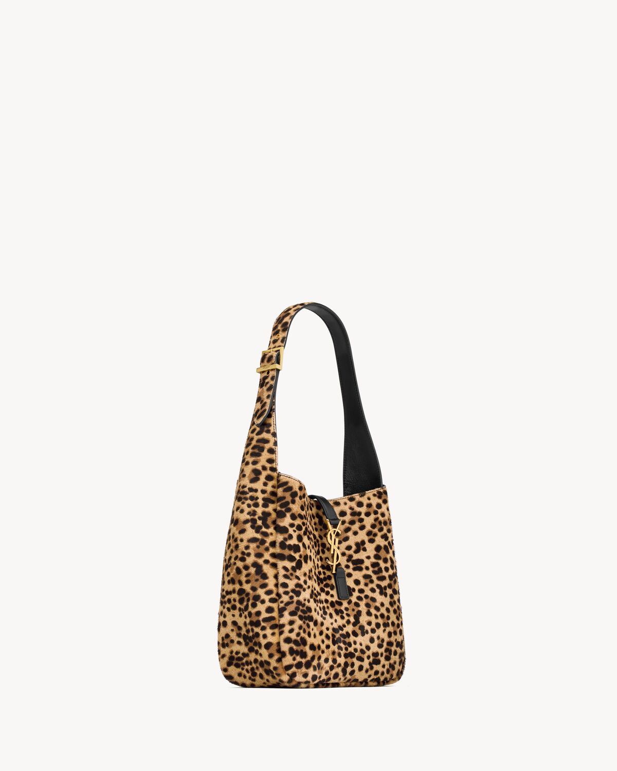 LE 5 A 7 SMALL SOUPLE EN CUIR EFFET PONY LEOPARD