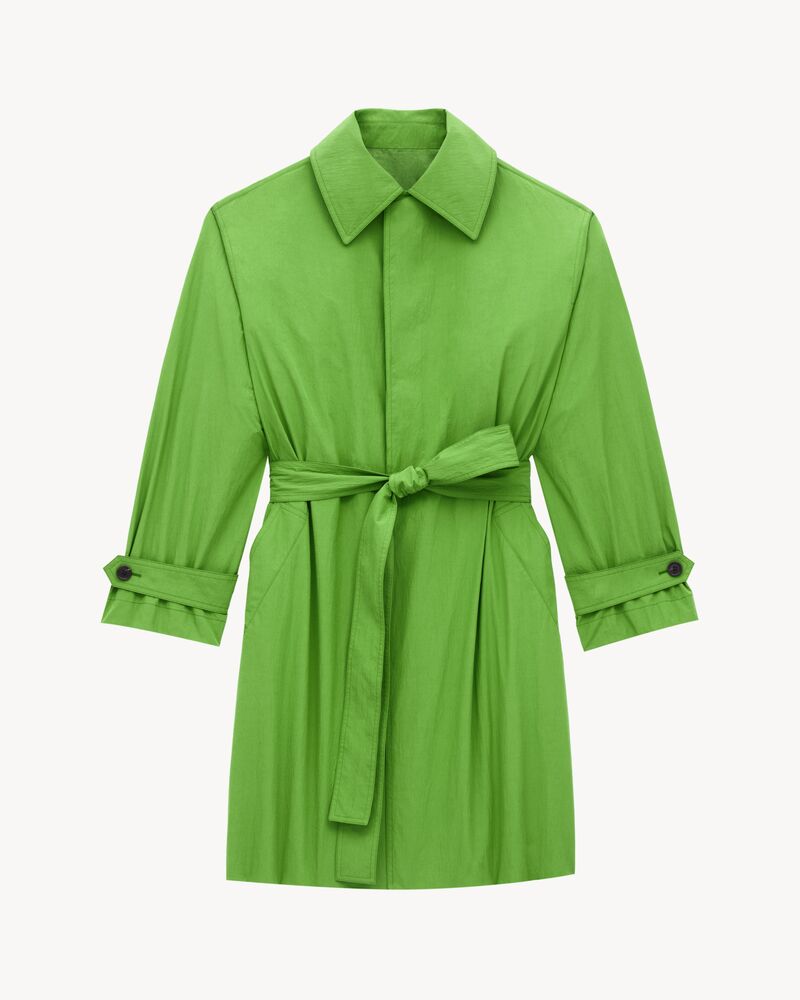 Car coat in taffetà