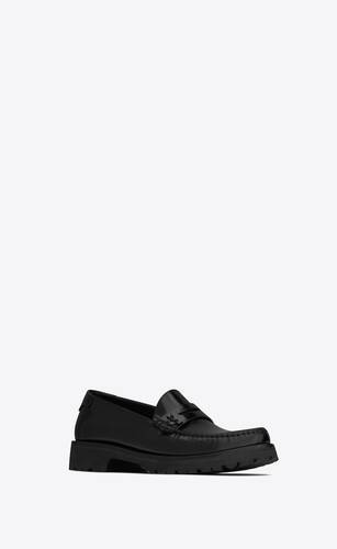 Le Loafer chunky penny slippers in smooth leather | Saint Laurent | YSL.com
