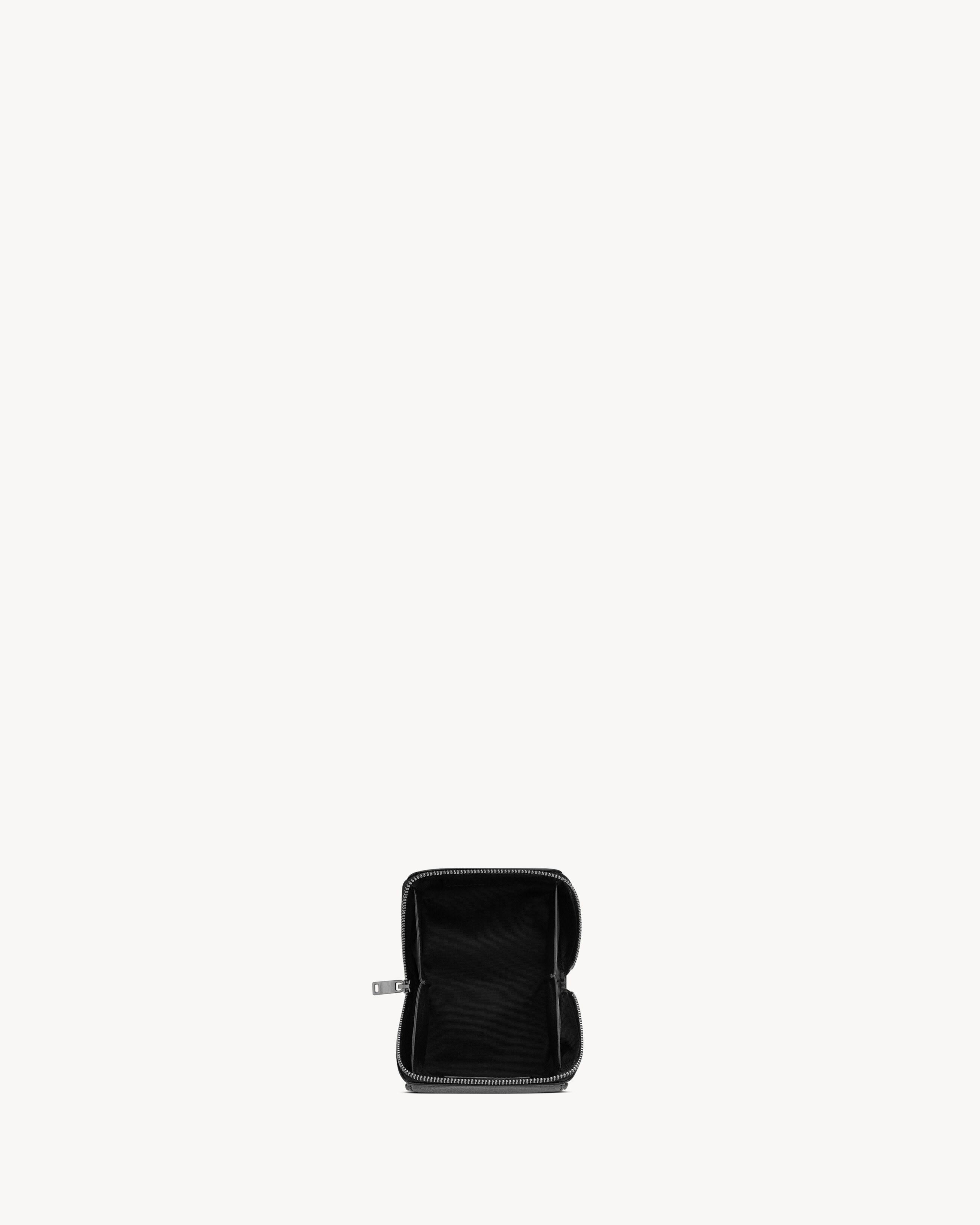 SAINT LAURENT PARIS FRAGMENTS zipped box in lambskin