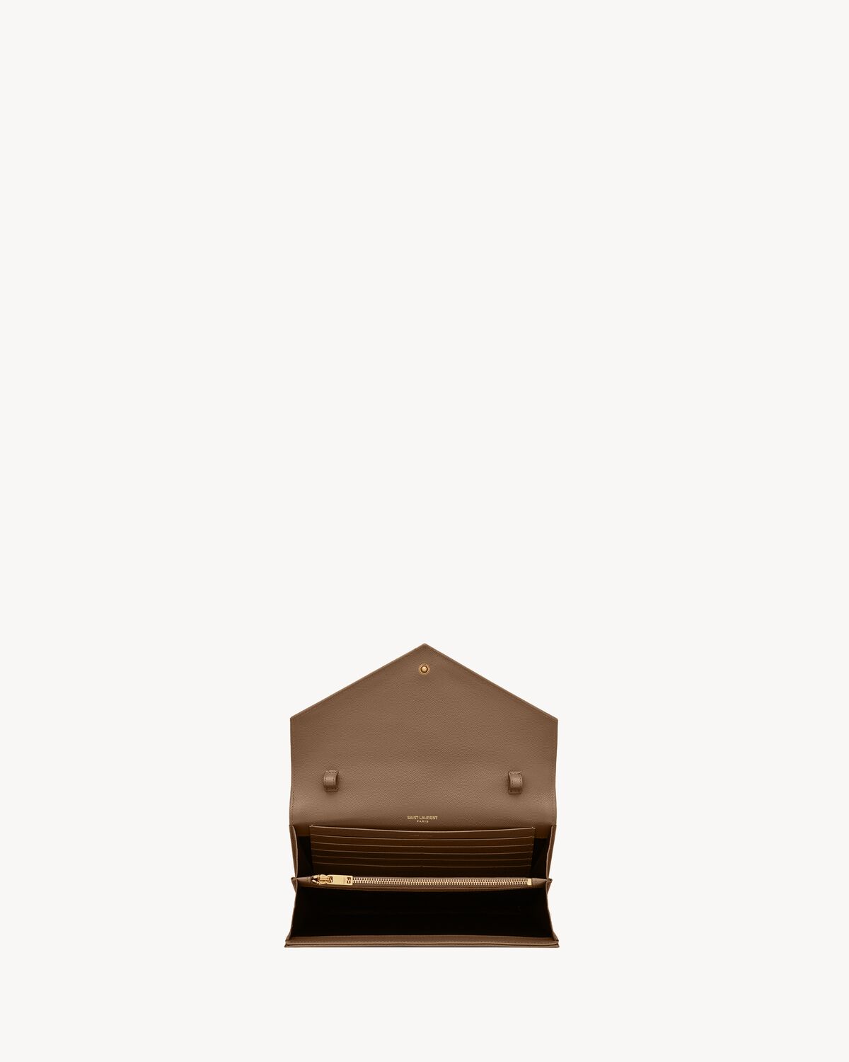 CLASSIC CASSANDRE CHAIN WALLET IN GRAIN DE POUDRE LEATHER