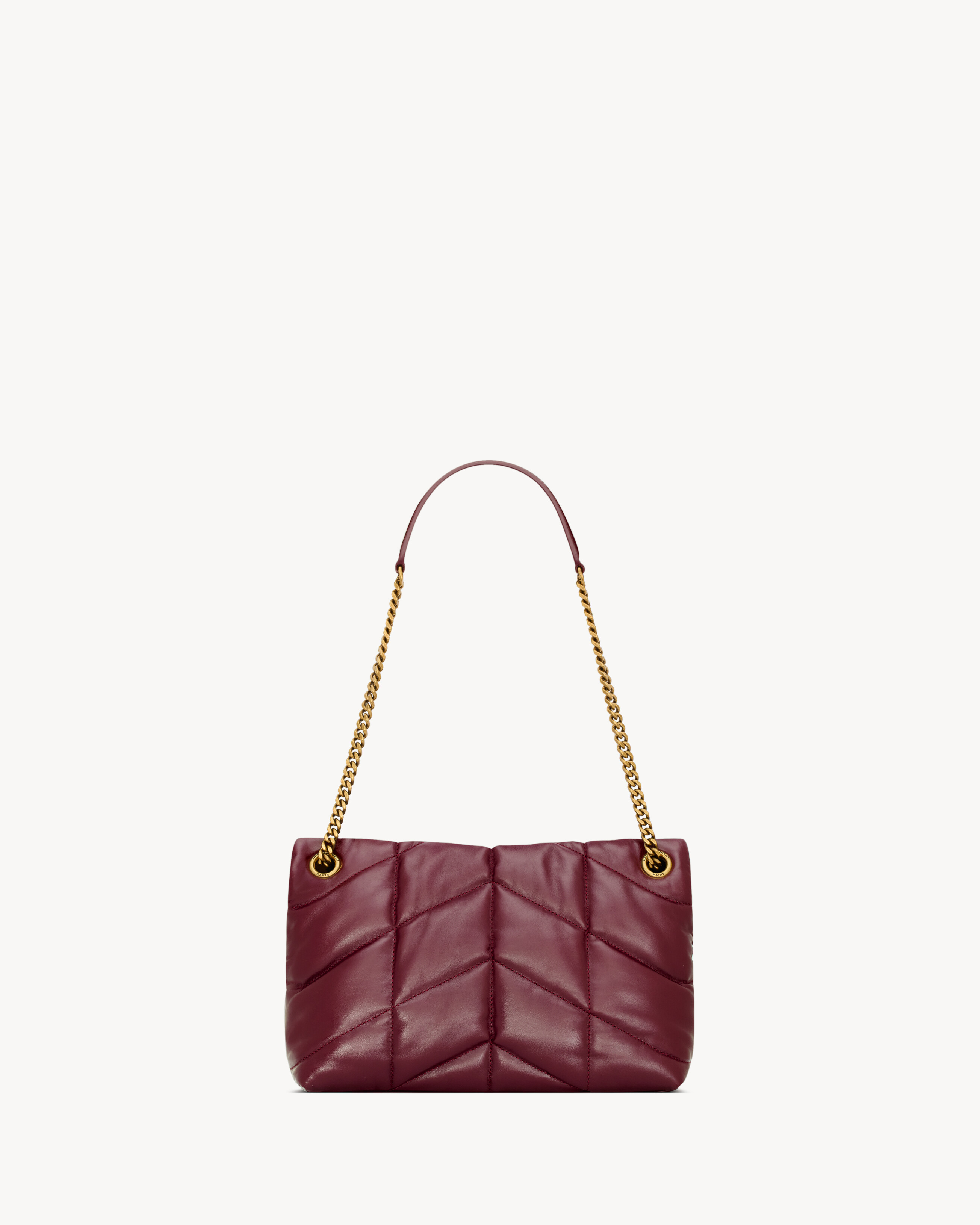 PUFFER small in shiny leather