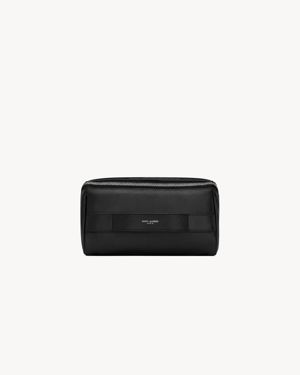 SAINT LAURENT PARIS CUBE TROUSSE EN CUIR D’AGNEAU