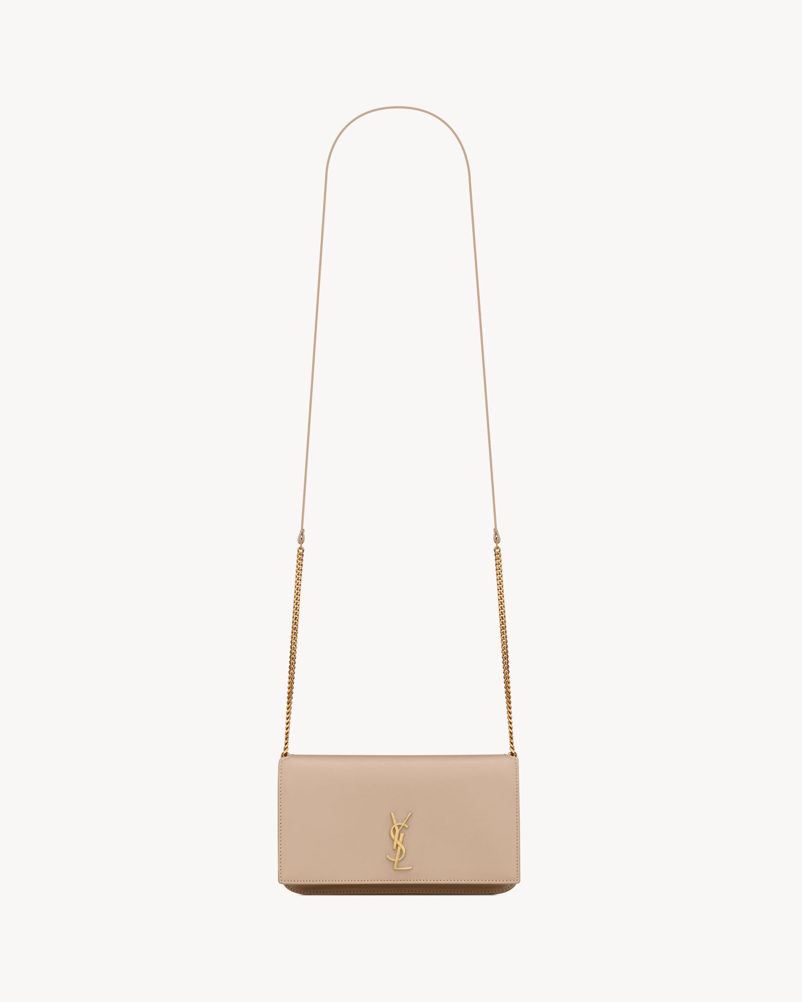 CASSANDRE phone holder in smooth leather — 8201750U40J2721