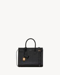 SAC DE JOUR IN CROCODILE EMBOSSED LEATHER - BABY