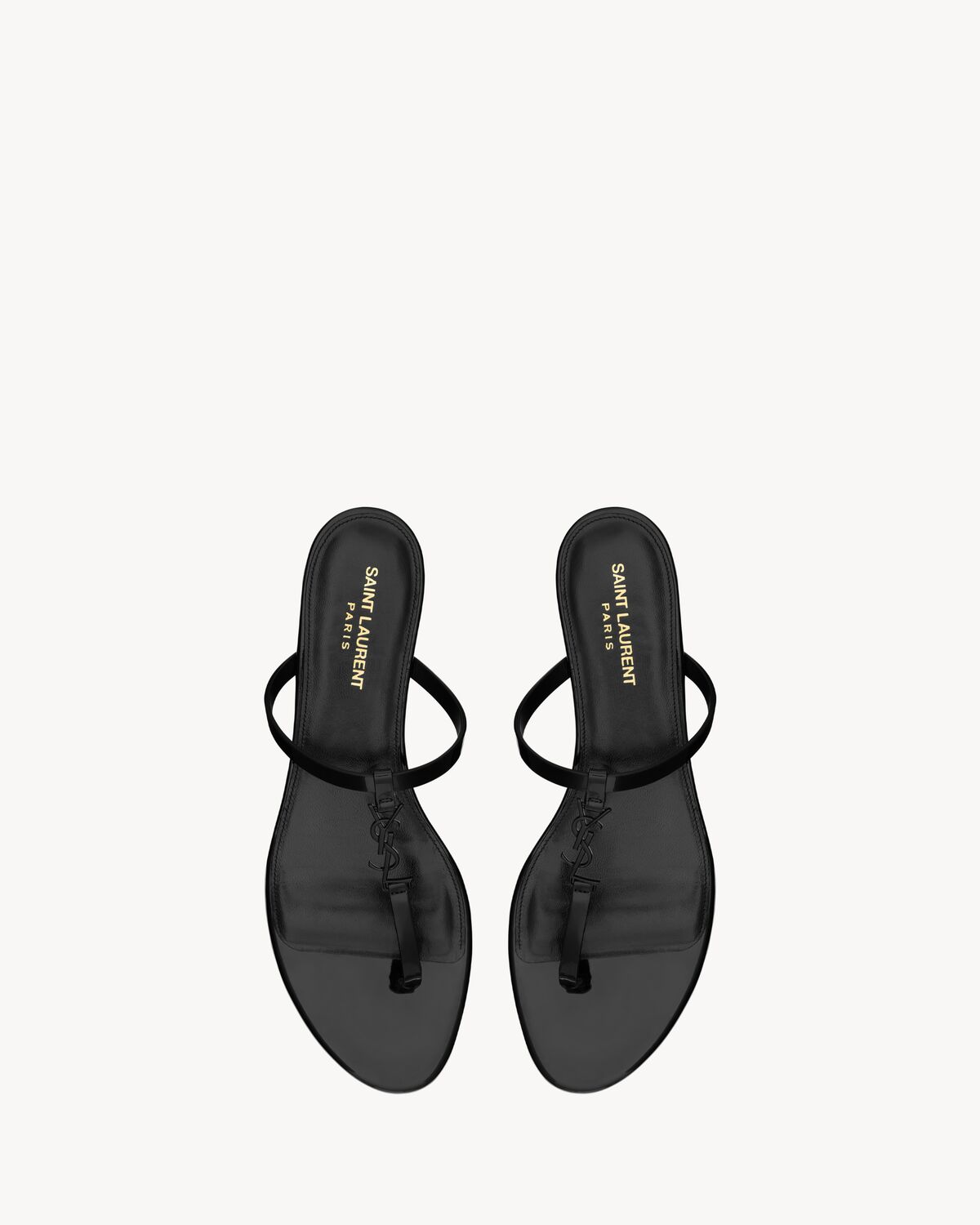 Cassandra slides in patent leather