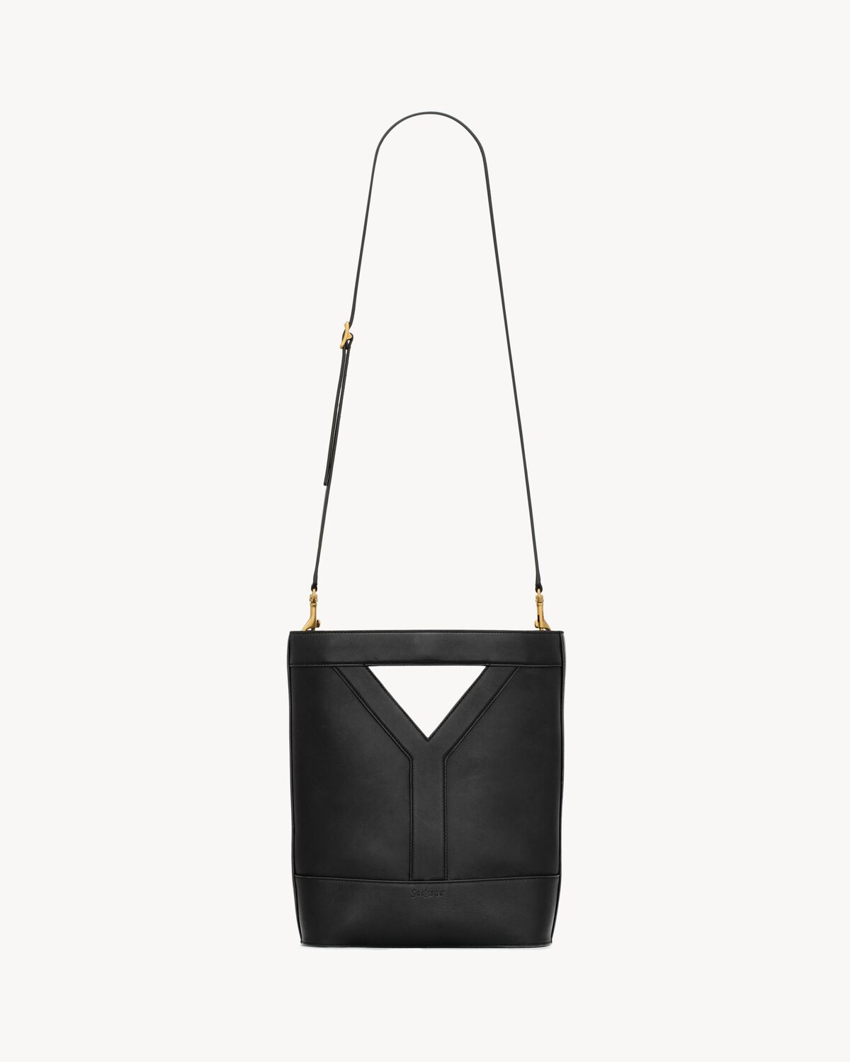 kleine bucket bag y aus leder