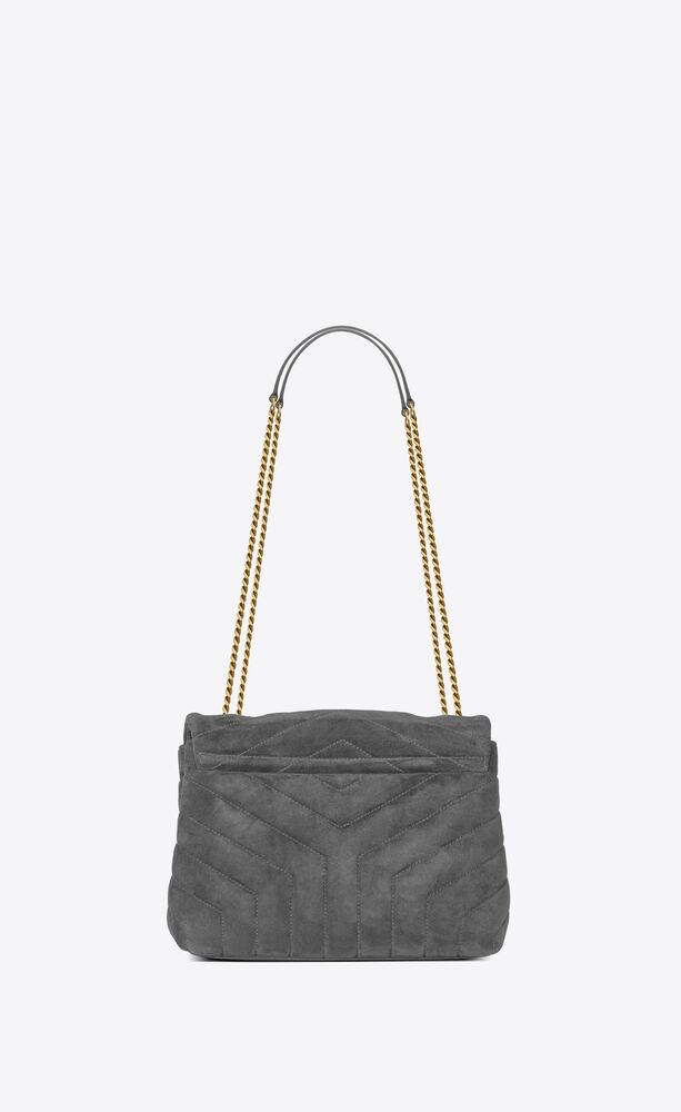 loulou small chain bag in "y"-quilted suede