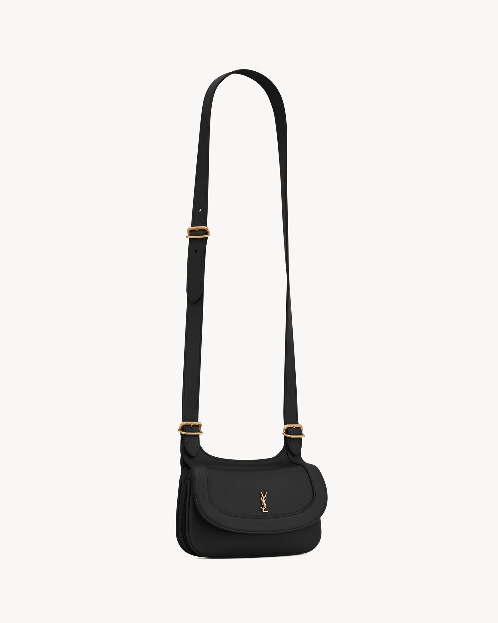 Charlie Small shoulder bag in shiny leather Saint Laurent