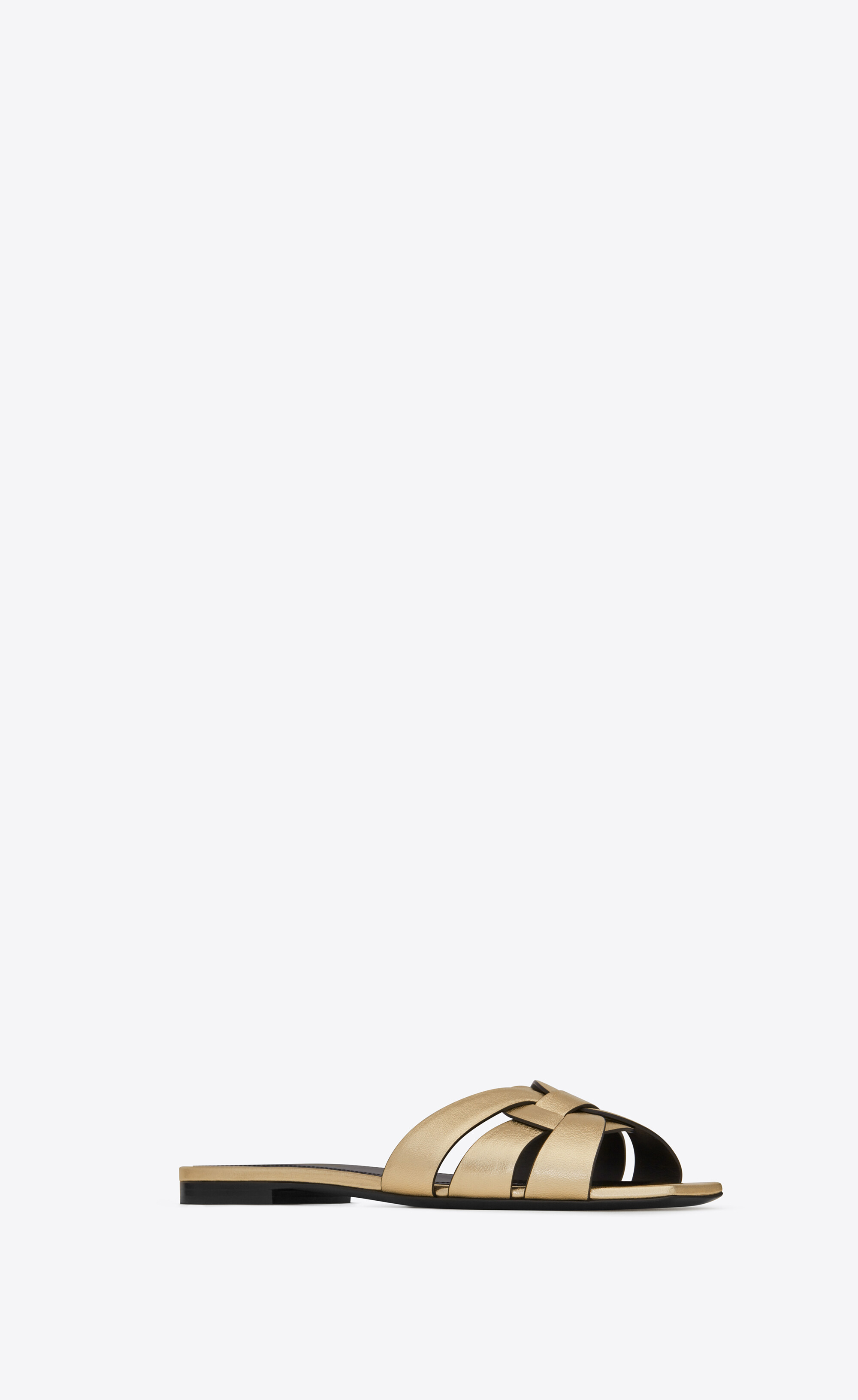 TRIBUTE mules in metallic leather | Saint Laurent | YSL DK