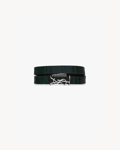 cassandre double wrap bracelet in leather