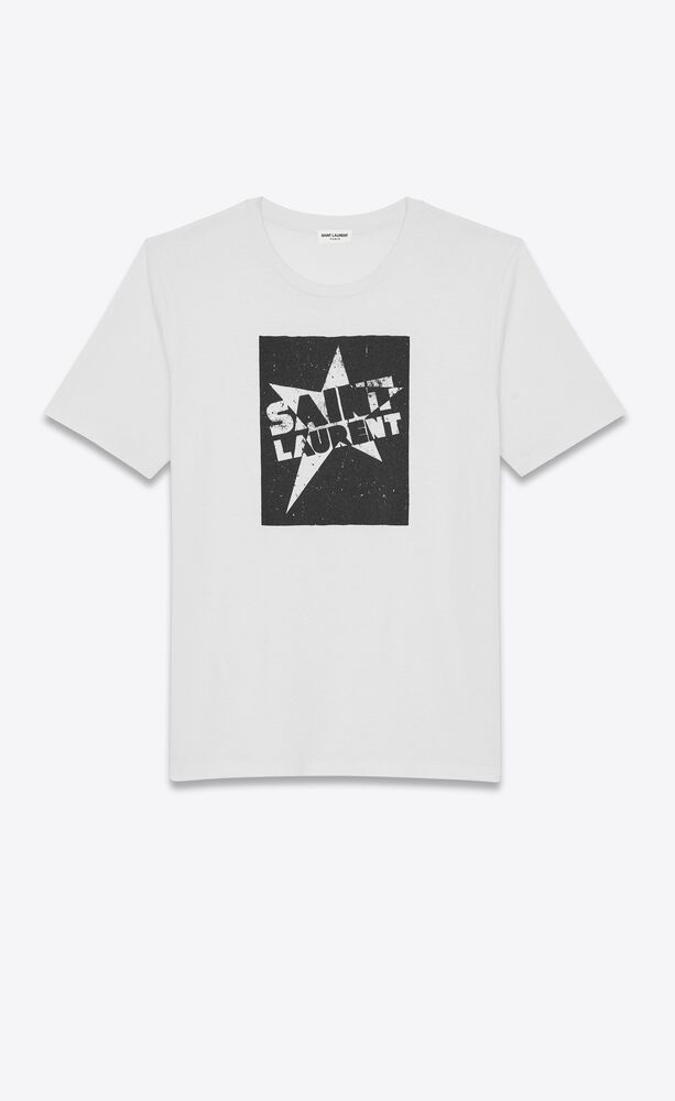 "saint laurent" star t-shirt