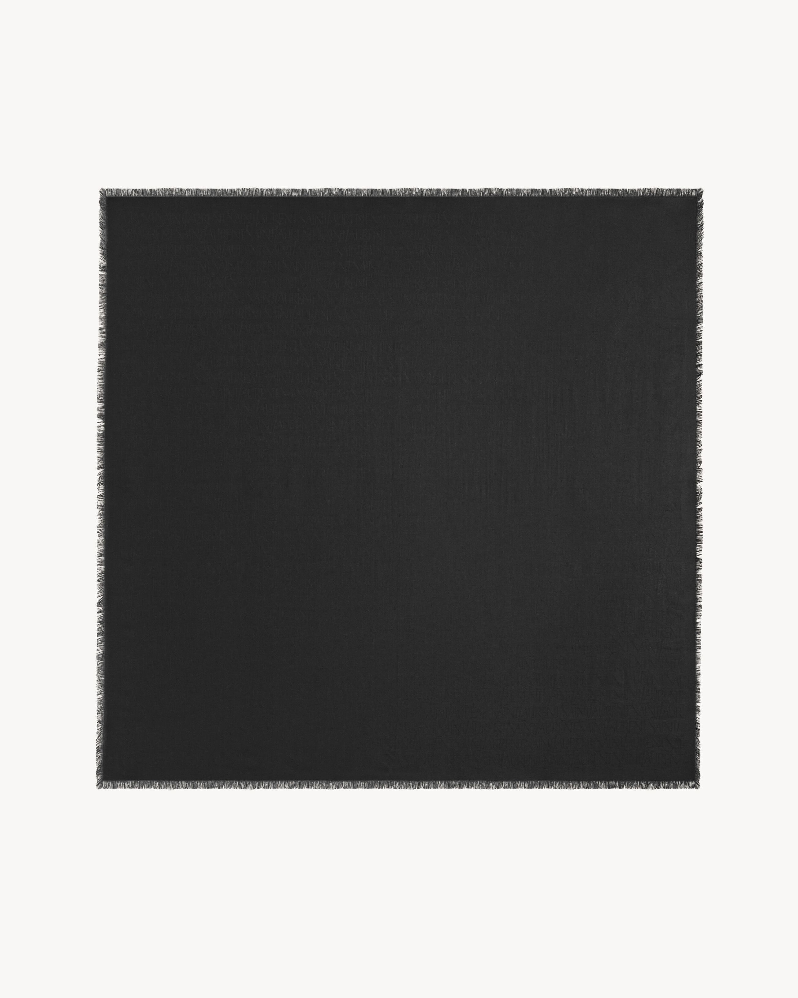 Saint Laurent large square scarf in modal and cashmere