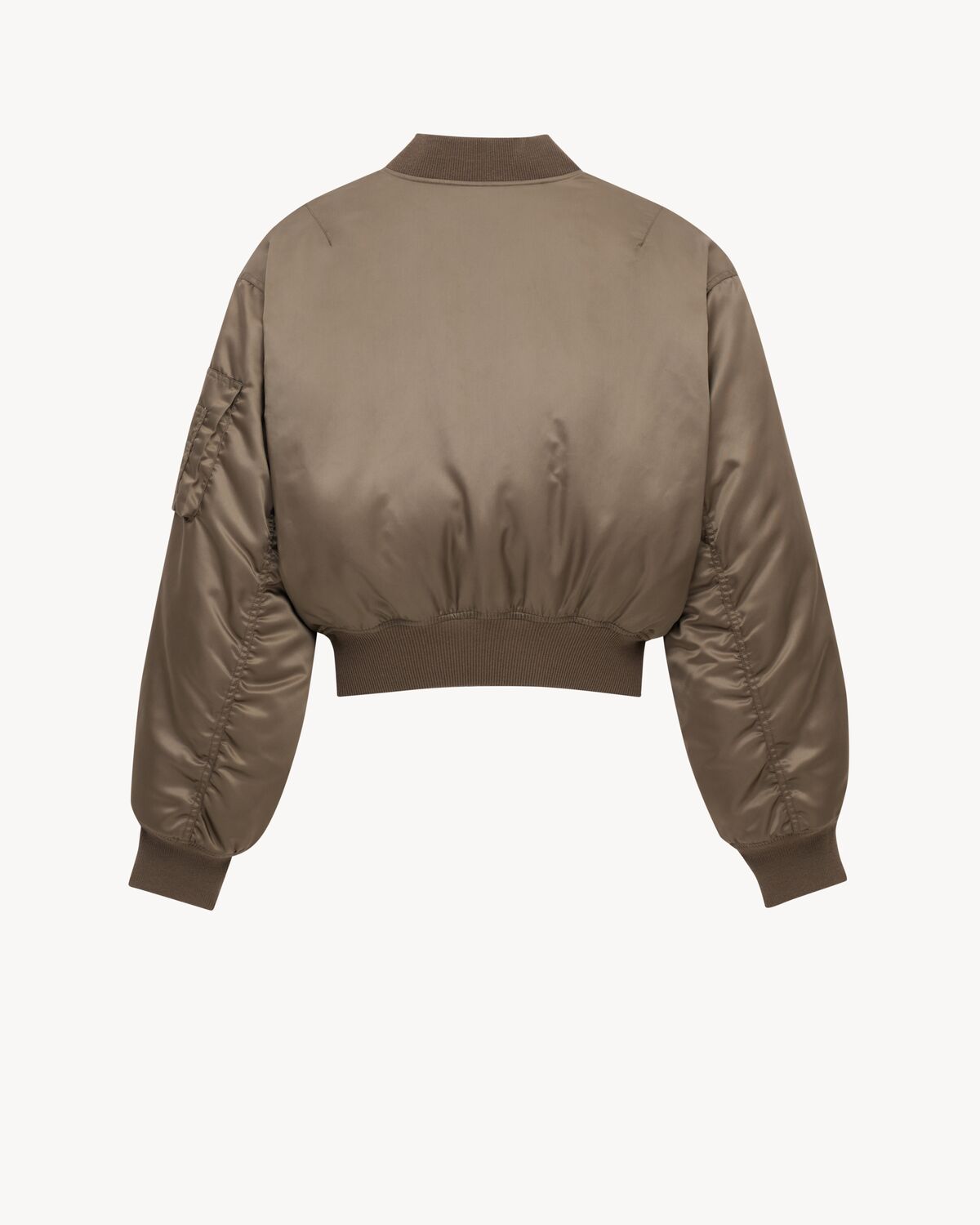 bomber jacket in water-repellent nylon serge