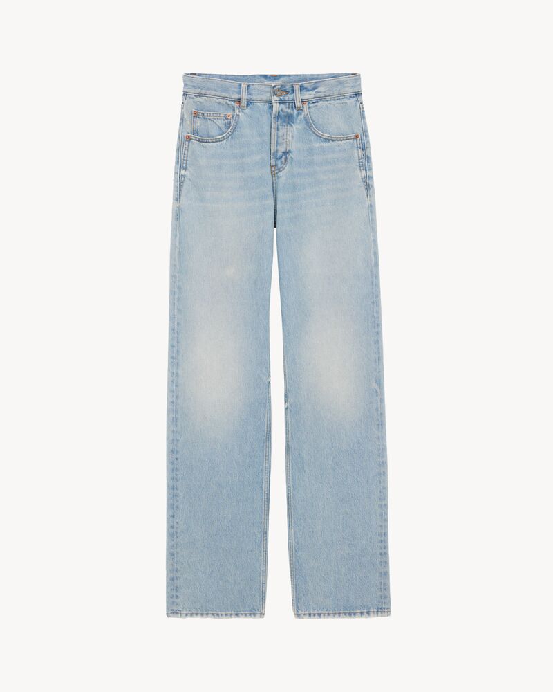 baggy jeans in michigan blue denim